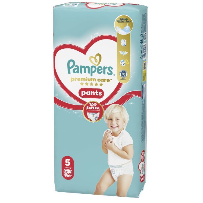 Подгузники Pampers Premium Care Pants Розмір 5 (11-17 кг) 80 шт (8006530320153) изображение 2