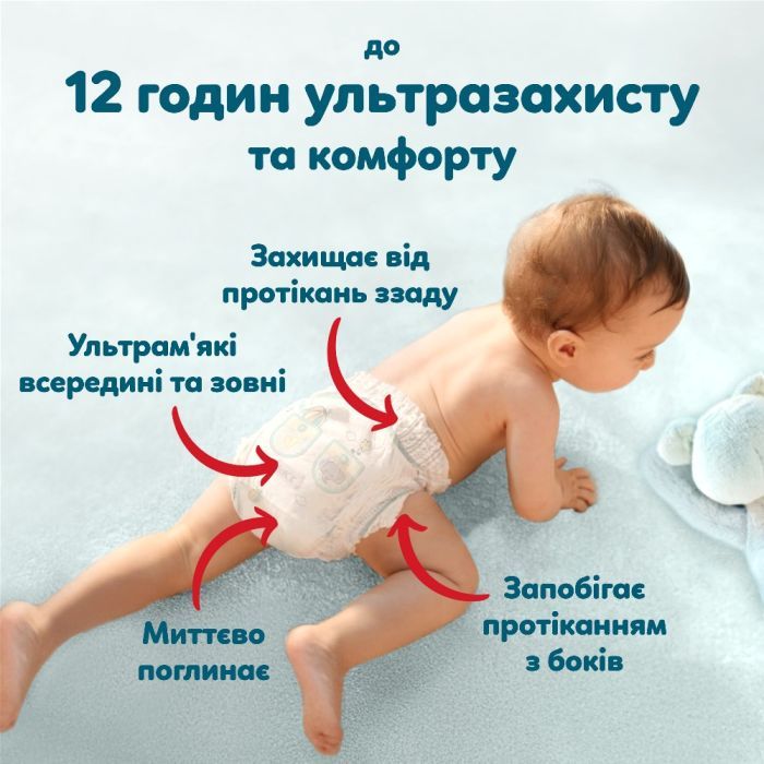 Подгузники Pampers Premium Care Pants Розмір 5 (11-17 кг) 80 шт (8006530320153) изображение 8