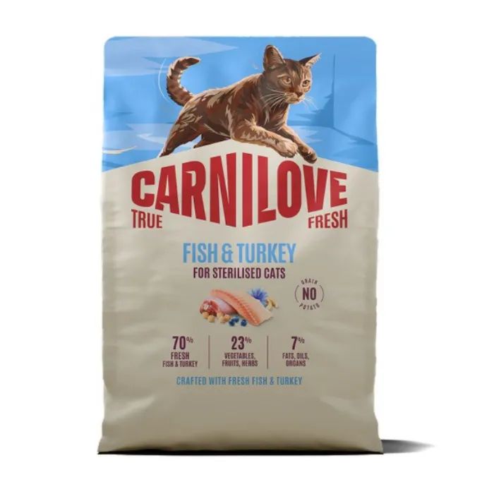 Сухой корм для кошек Carnilove True Fresh Fish & Turkey Sterilised 2 кг (8595602582419)