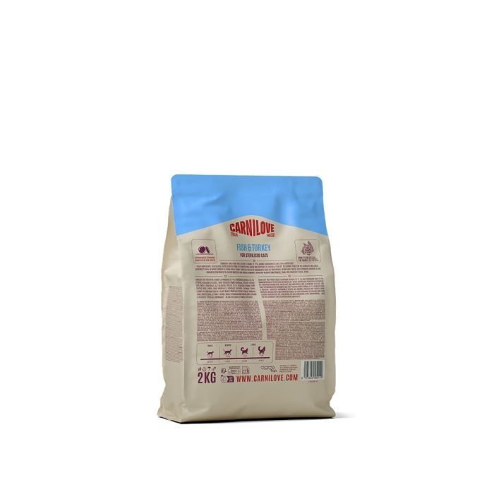 Сухой корм для кошек Carnilove True Fresh Fish & Turkey Sterilised 2 кг (8595602582419) изображение 2