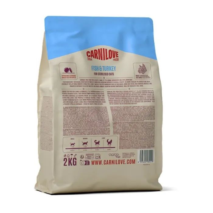 Сухой корм для кошек Carnilove True Fresh Fish & Turkey Sterilised 2 кг (8595602582419) изображение 2