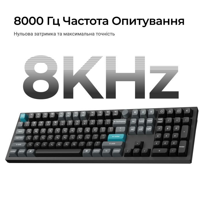 Клавіатура Keychron Q6 Ultra Keychron Red Switch RGB UA Black (Q6U-M1-UA) зображення 10