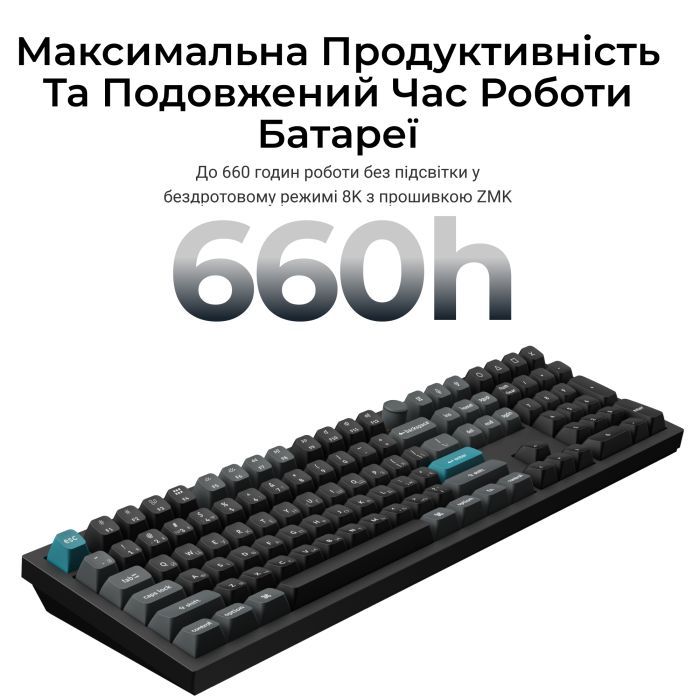 Клавіатура Keychron Q6 Ultra Keychron Red Switch RGB UA Black (Q6U-M1-UA) зображення 11