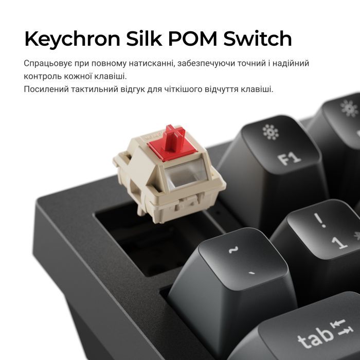 Клавіатура Keychron Q6 Ultra Keychron Red Switch RGB UA Black (Q6U-M1-UA) зображення 9