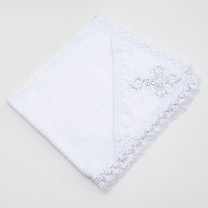 Крыжма детская Mille с крестиком (7701-white) изображение 2