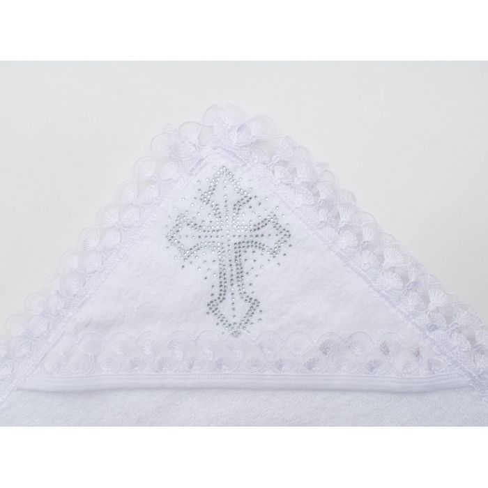 Крыжма детская Mille с крестиком (7701-white) изображение 3