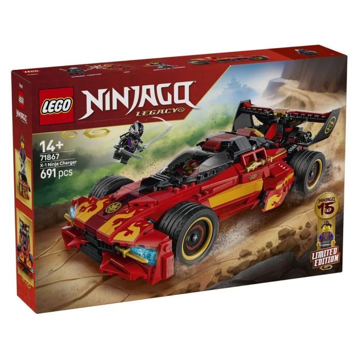 Конструктор LEGO NINJAGO Переслідувач ніндзя X-1 — 15-та річниця (71867)