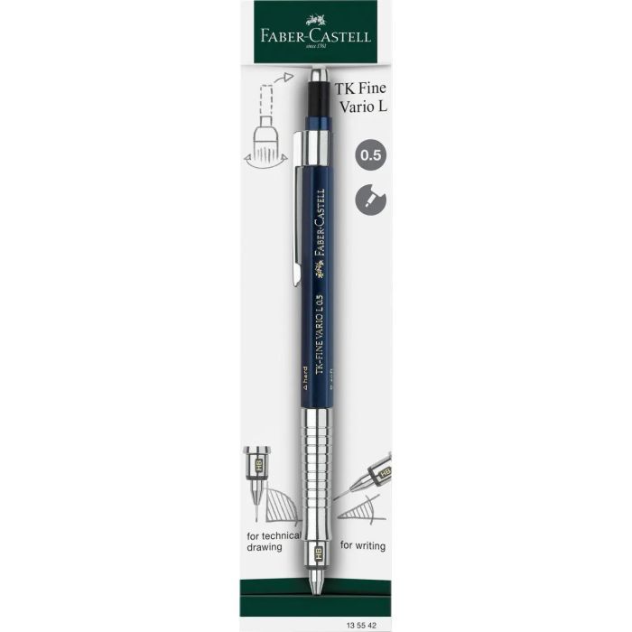 Карандаш механический Faber-Castell TK-Fine VARIO L Indigo, диаметр 0,5 мм (32529)