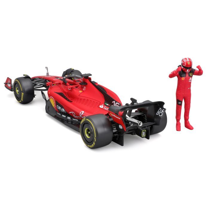 Масштабна модель автомобіля Bburago Автомодель з фігуркою - Ferrari SF-23, 1:24 (18-26809) зображення 5