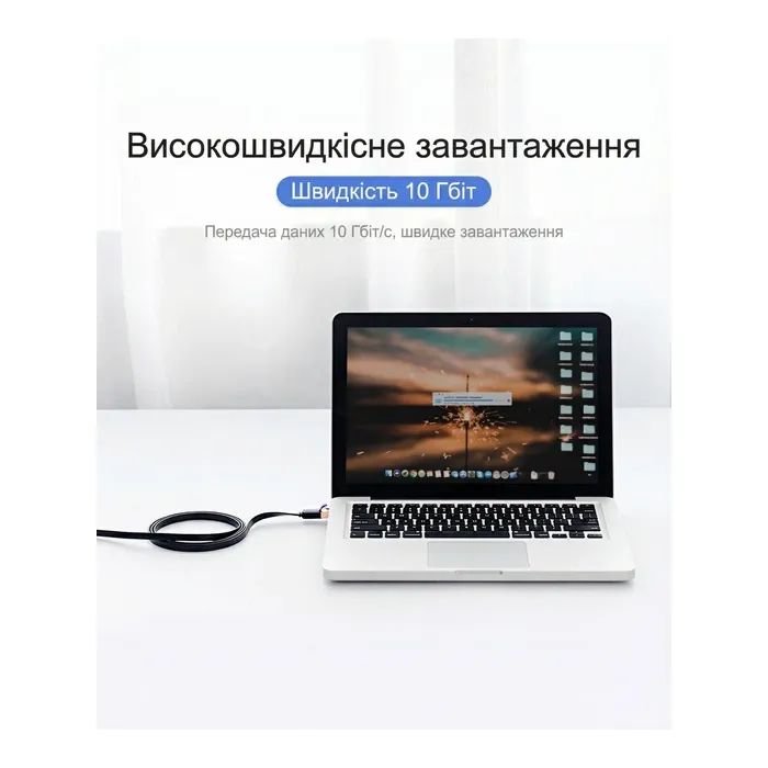 Патч-корд 10м, UTP cat 7 RJ-45 flat black Vention (ICABL) изображение 7