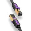 Патч-корд 10м, UTP cat 7 RJ-45 flat black Vention (ICABL)