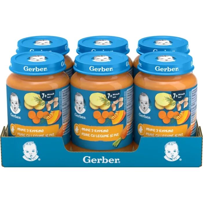 Детское пюре Gerber Овощи с курицей с 7 месяцев 190 г (1227384) изображение 5