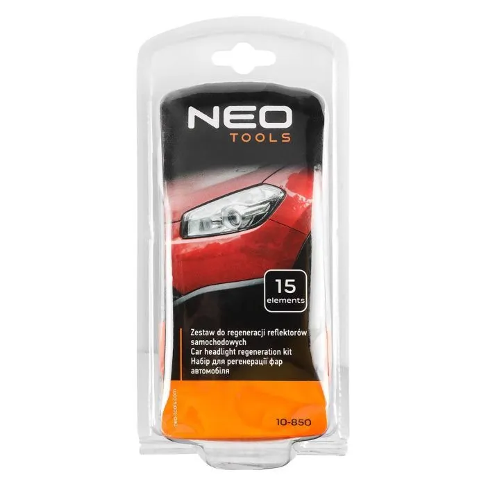 Набір приладдя для інструменту Neo Tools для відновлення фар, 15шт (10-850) зображення 9