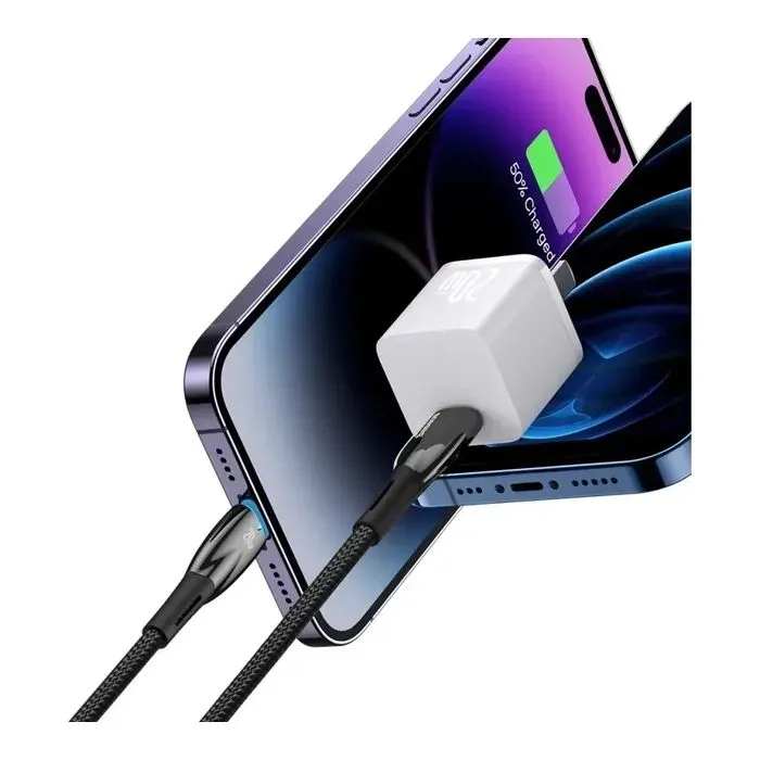 Дата кабель USB-C to Lightning 1.0m 20W black Baseus (CADH000001) изображение 4