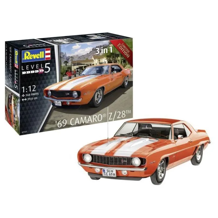 Сборная модель Revell модель автомобиль Chevrolet '69 Camaro® Z/28, уровень 5, 1:12 (RVL-07727) изображение 8
