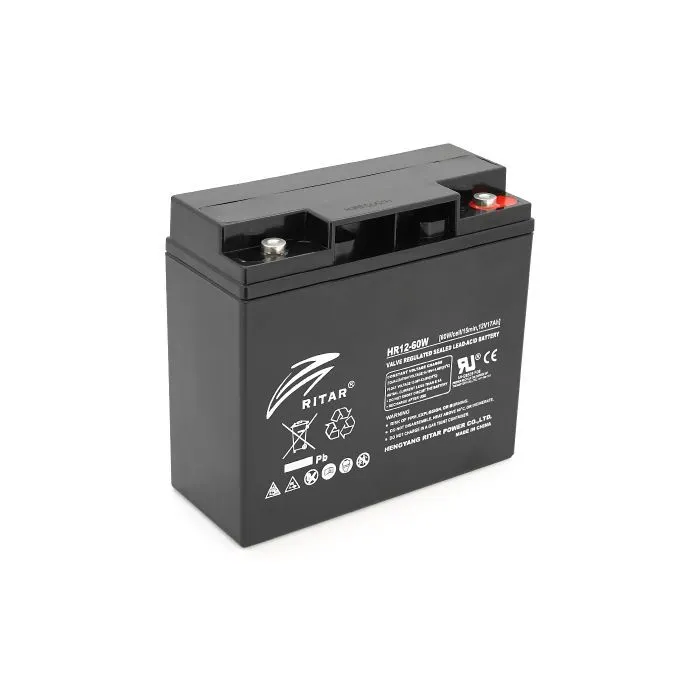 Батарея до ДБЖ Ritar HR12-60W, 12V 17.0Ah (HR1260B)