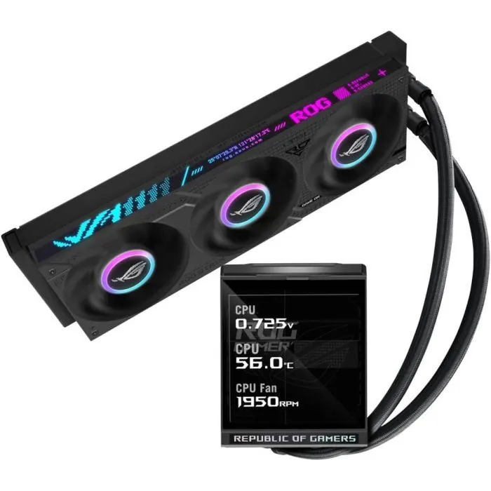 Система жидкостного охлаждения ASUS ROG STRIX LC IV 360 ARGB LCD (90RC01M1-B0EAY0) изображение 3
