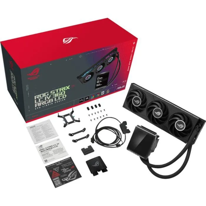 Система жидкостного охлаждения ASUS ROG STRIX LC IV 360 ARGB LCD (90RC01M1-B0EAY0) изображение 8