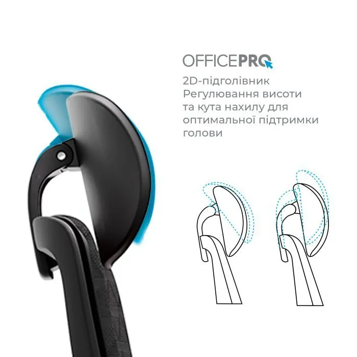 Офісне крісло OfficePro Omnis, OC640B (OC640B) зображення 11