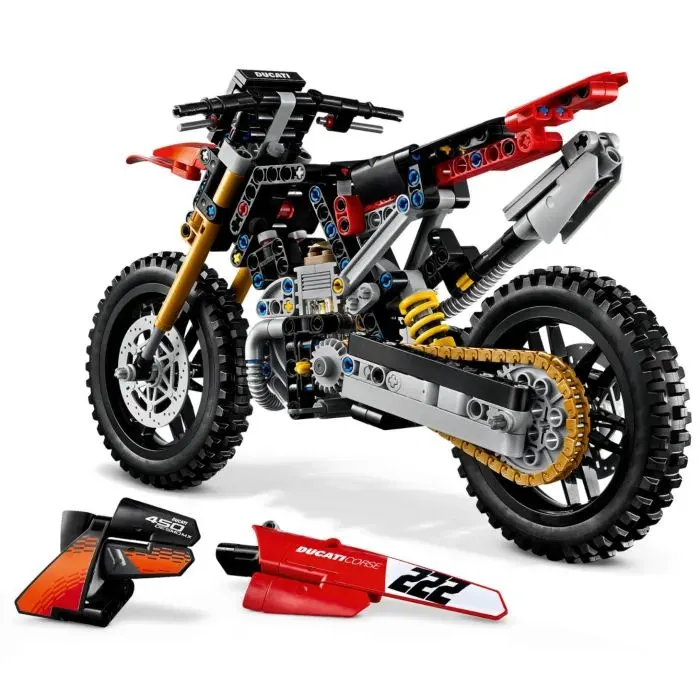 Конструктор LEGO Technic Мотоцикл Ducati Desmo450 MX Factory (42238) изображение 5