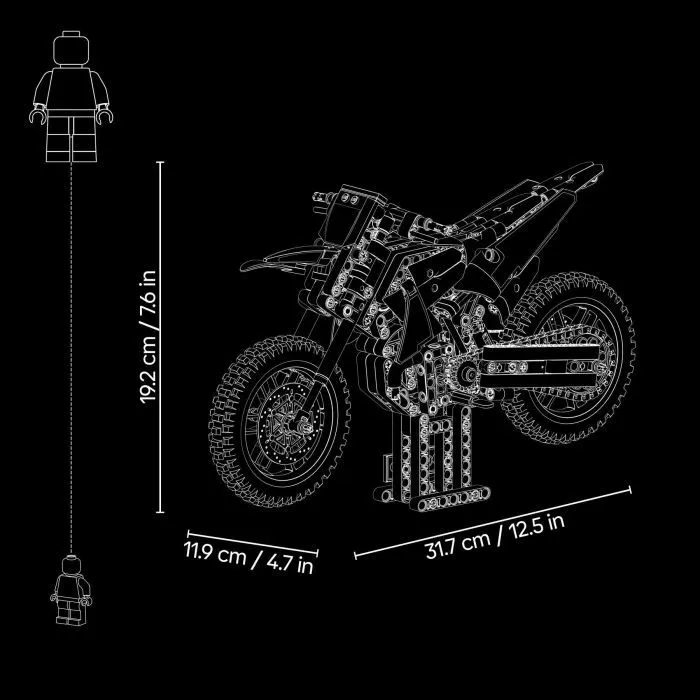 Конструктор LEGO Technic Мотоцикл Ducati Desmo450 MX Factory (42238) изображение 7