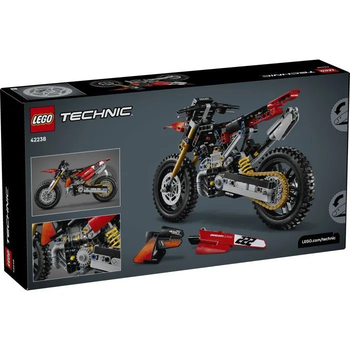 Конструктор LEGO Technic Мотоцикл Ducati Desmo450 MX Factory (42238) изображение 8