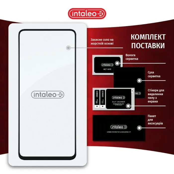 Скло захисне Intaleo Full Glue Oppo A76 4G Black (1283126528880) зображення 8