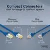 Патч-корд 1м, FTP, cat.6A, Sliim, AWG 32/7, Cu, LSZH, blue Digitus (DK-1632-A-010S-B) изображение 2