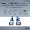 Патч-корд 1м, FTP, cat.6A, Sliim, AWG 32/7, Cu, LSZH, blue Digitus (DK-1632-A-010S-B) изображение 6