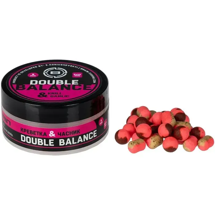 Бойл Brain Double Balance Krill & Garlic (креветка + часник) 08+06х10mm (1858.81.45)