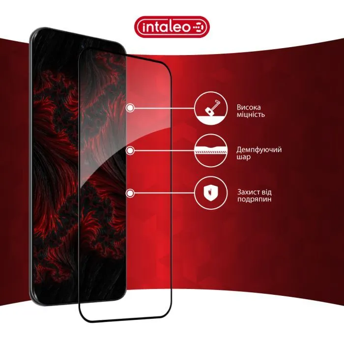 Скло захисне Intaleo Full Glue ESD Infinix Hot 60 Pro Plus Black (1283126630194) зображення 5