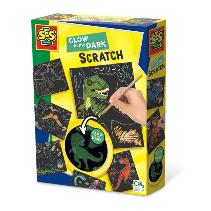 Набор для творчества Ses Creative Scratch Art Amazing Dinosaurs (14285S)