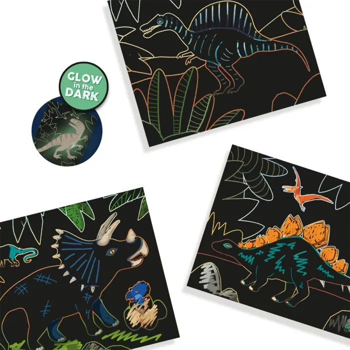 Набор для творчества Ses Creative Scratch Art Amazing Dinosaurs (14285S) изображение 4
