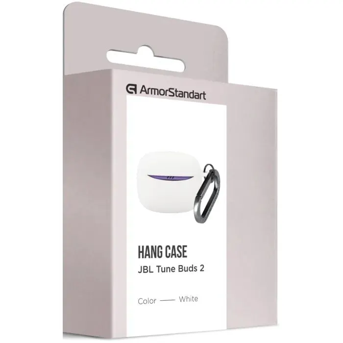 Чехол для наушников Armorstandart Hang Case For JBL Tune Buds 2 White (ARM90999) изображение 3