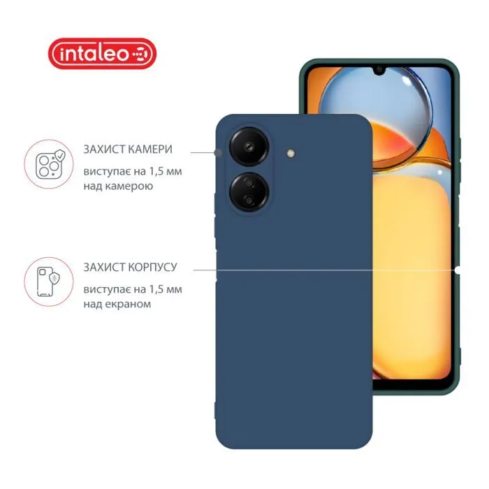 Чохол до мобільного телефона Intaleo Silicone Xiaomi Redmi 13C 4G Blue (1283126600760) зображення 3