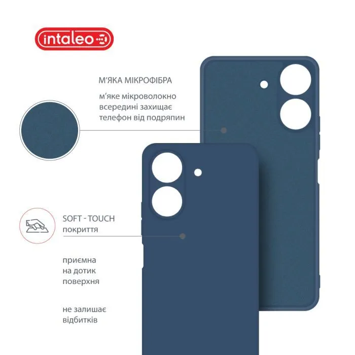 Чохол до мобільного телефона Intaleo Silicone Xiaomi Redmi 13C 4G Blue (1283126600760) зображення 5