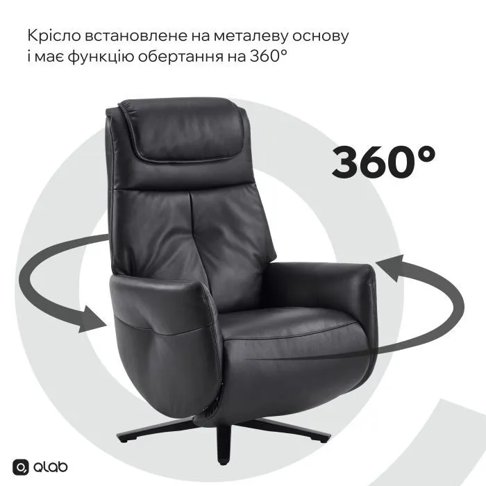 Офісне крісло Qlab RC268B Black (RC268B) зображення 12