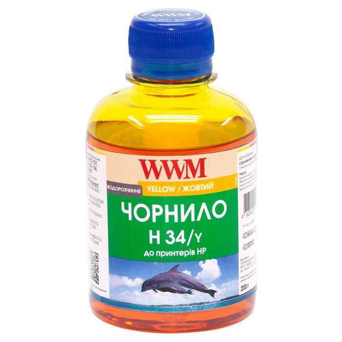 Чернила WWM HP № 22/134/136 (8766/9361) yellow (H34/Y)