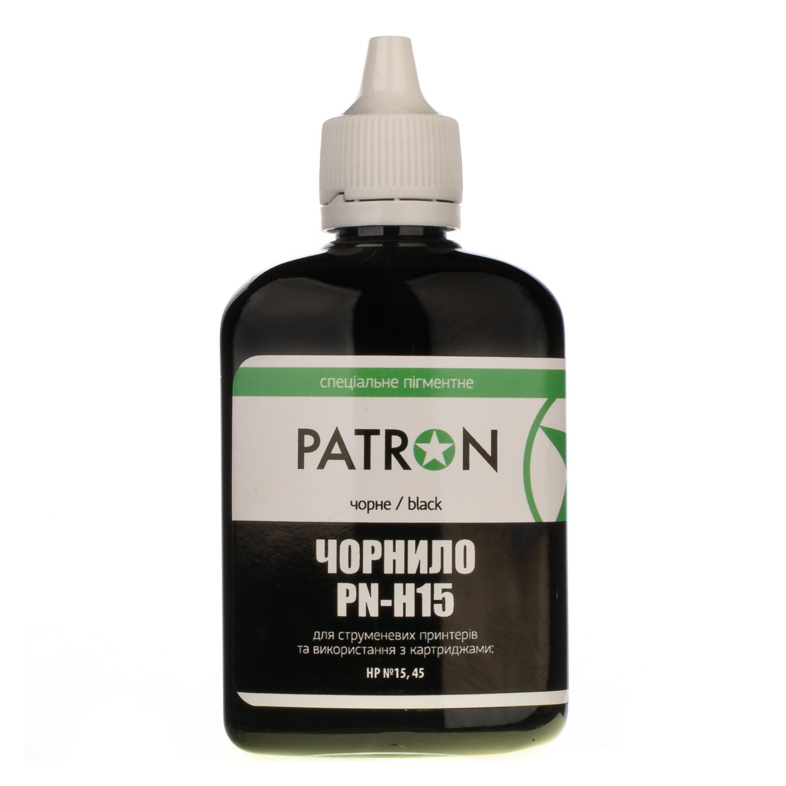 Чорнило Patron HP №15/45 BLACK pigment 90 г (I-PN-H15-090-B-P)
