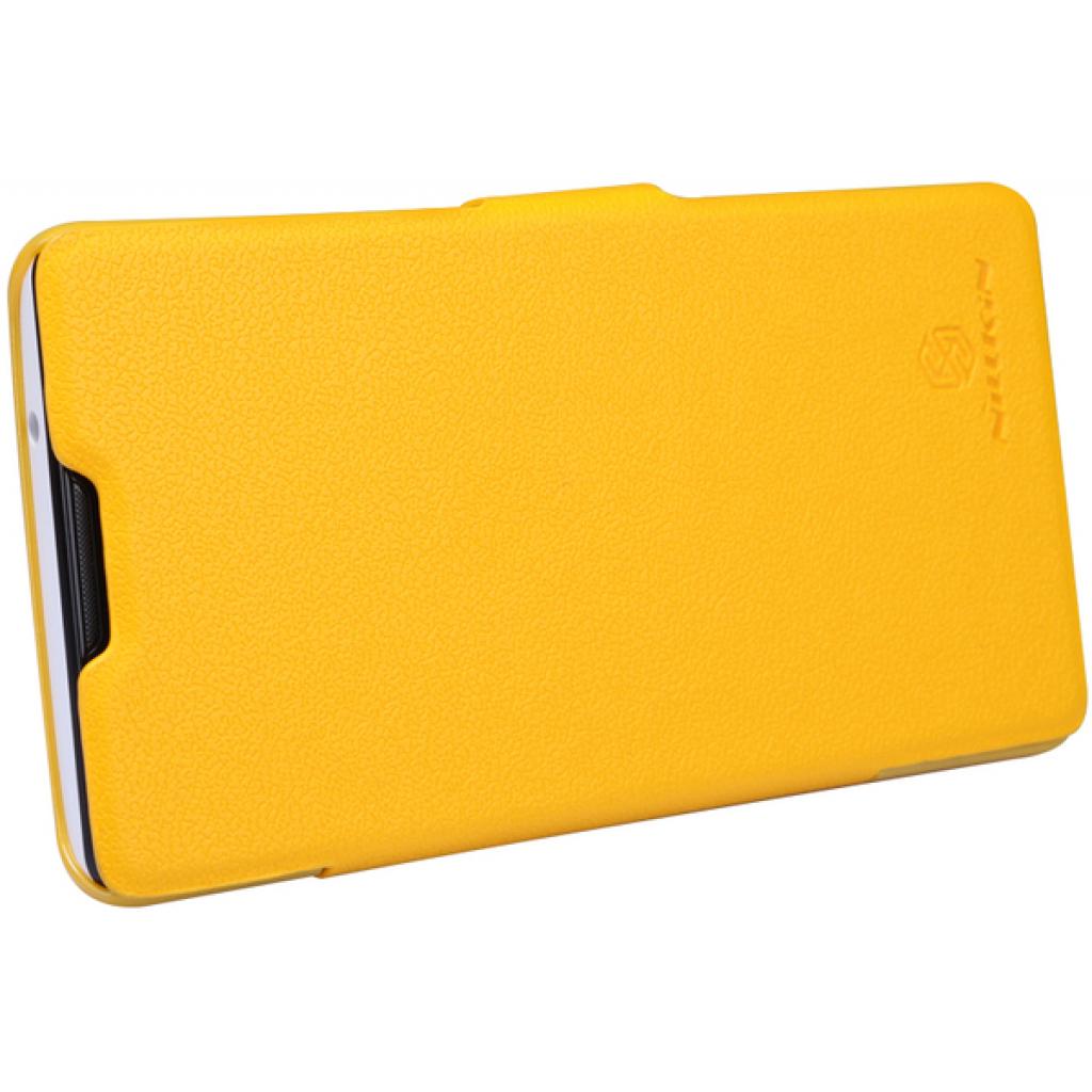 Чехол для мобильного телефона Nillkin для Huawei G700/Fresh/ Leather/Yellow (6076856) изображение 3