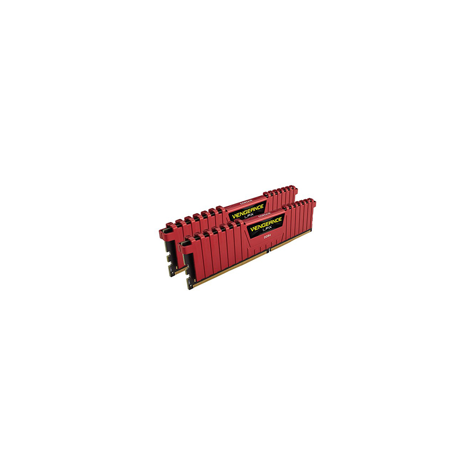 Модуль пам'яті для комп'ютера DDR4 16GB (2x8GB) 2400 MHz Vengeance LPX Red Corsair (CMK16GX4M2A2400C14R) зображення 3