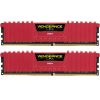 Модуль пам'яті для комп'ютера DDR4 16GB (2x8GB) 2400 MHz Vengeance LPX Red Corsair (CMK16GX4M2A2400C14R)
