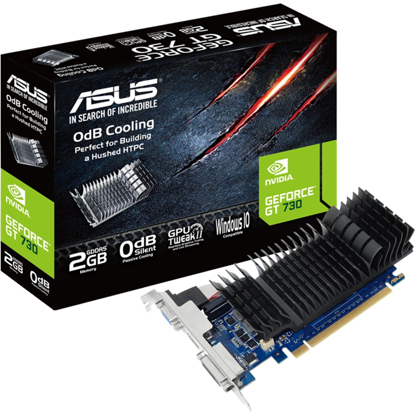 Видеокарта GeForce GT730 2048Mb ASUS (GT730-SL-2GD5-BRK) изображение 2
