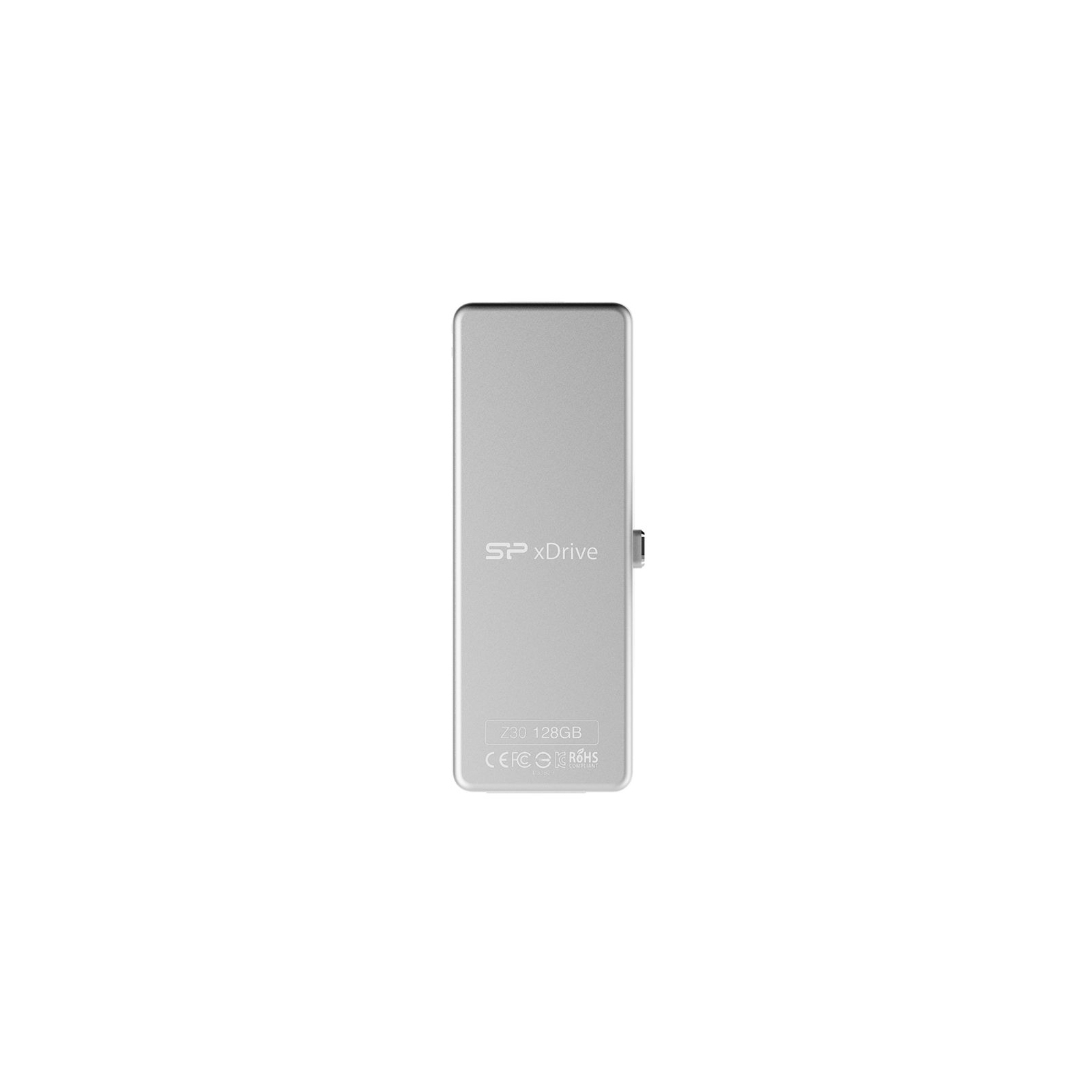 USB флеш накопичувач Silicon Power 128GB xDrive Z30 White USB 3.0 (SP128GBLU3Z30V1W) зображення 2