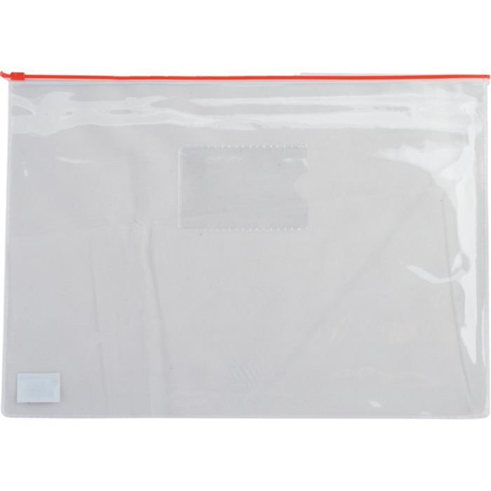 Папка на молнии Buromax А5, plastic zipper red (BM.3947-05)