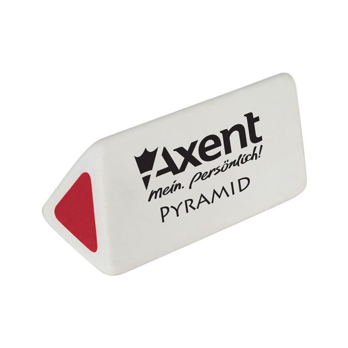 Ластик Axent soft Pyramid, white-red (display) (1187-А)