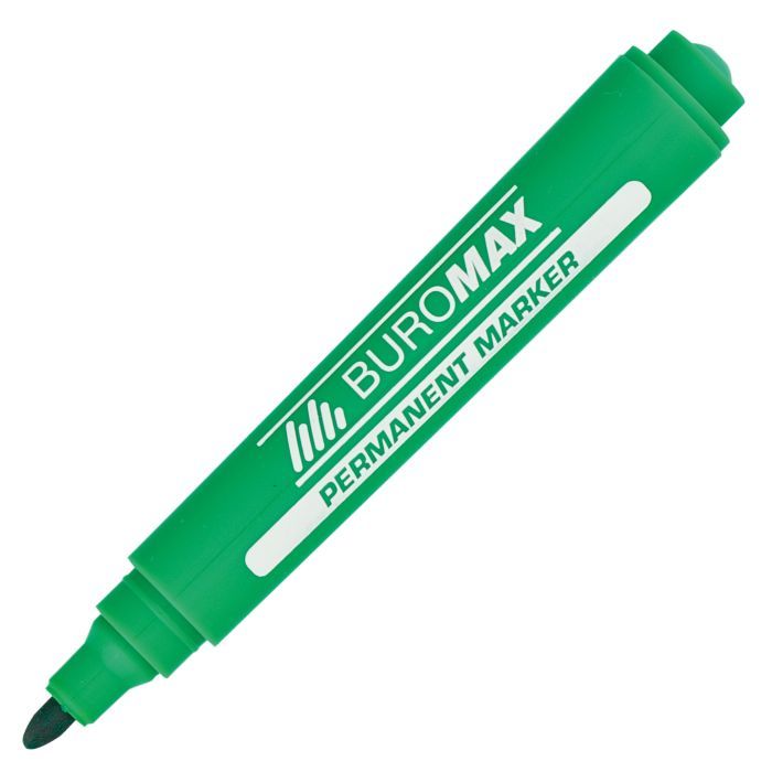 Маркер Buromax Permanent "JOBMAX", round tip, black (BM.8700-01) зображення 2