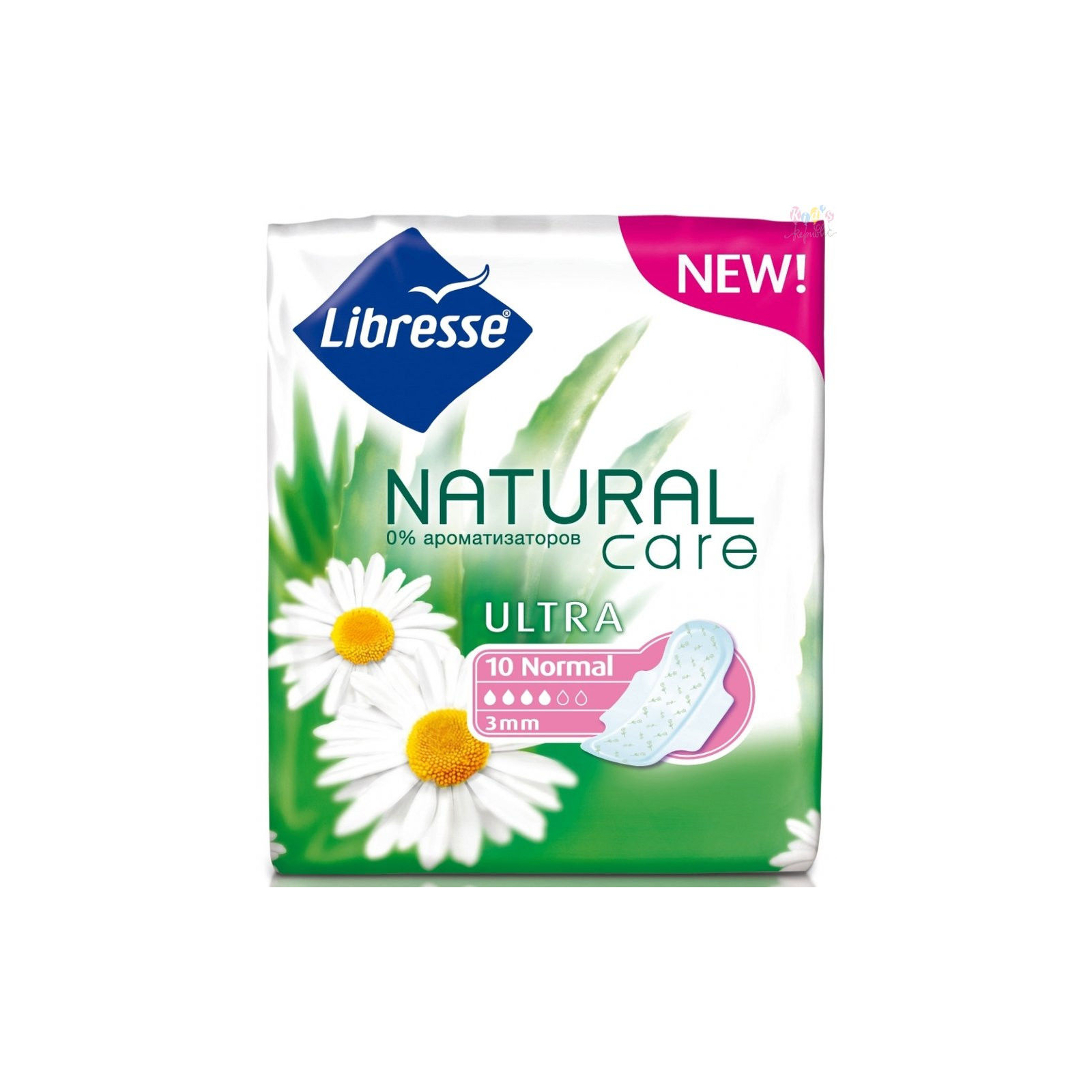 Гигиенические прокладки Libresse Natural Care Ultra Clip Normal 10 шт (7322540523300)