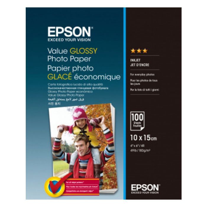 Фотобумага Epson 10х15 Value Glossy Photo (C13S400039)