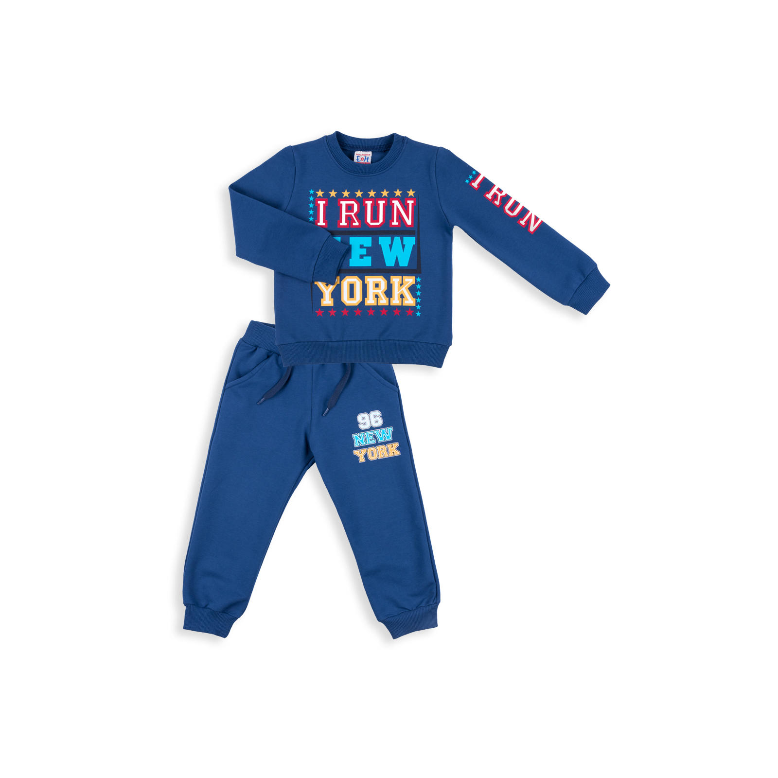 Набор детской одежды Breeze "I RUN NEW YORK" (8278-92B-blue)